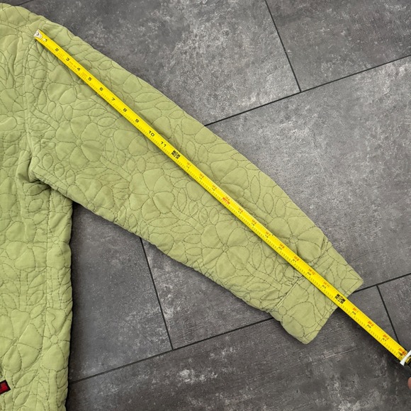 Woolrich Quilted Floral Jacket in Sage Green - Picture 6 of 6